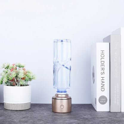 Portable 5000PPB Nano High Rich Hydrogen Water Generator Bottle ORP Alkaline Electrolysis Ionizer Anti-Aging Can Breathe Pure H2