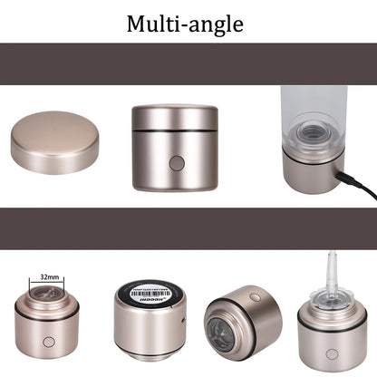 Portable 5000PPB Nano High Rich Hydrogen Water Generator Bottle ORP Alkaline Electrolysis Ionizer Anti-Aging Can Breathe Pure H2