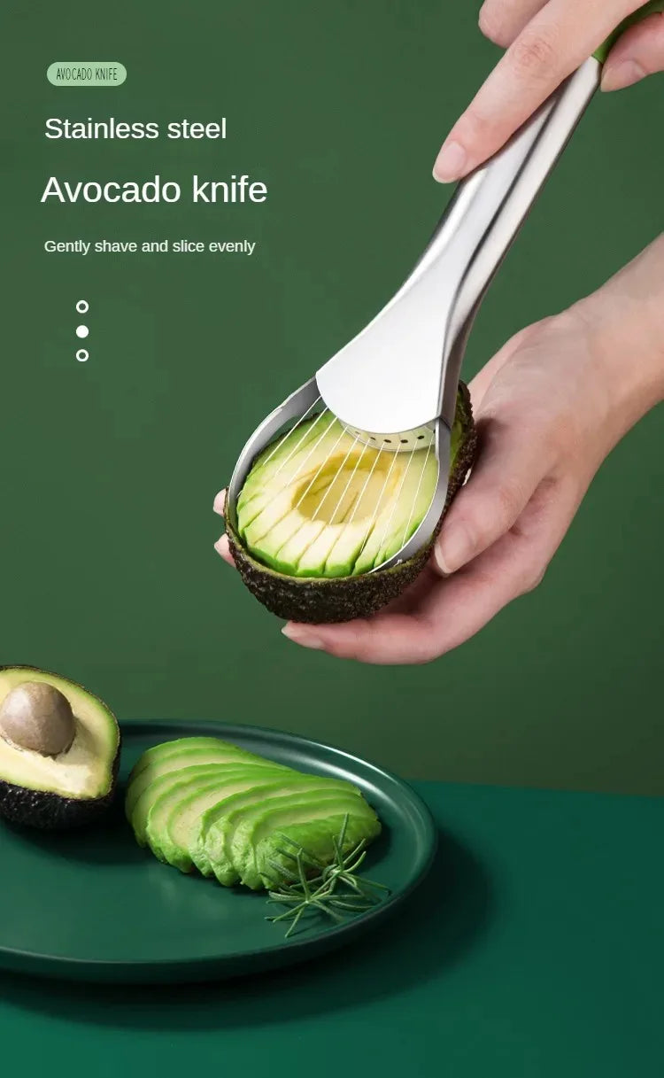 Avocado Knife Gadget Stainless Steel Cutters Kitchen Gadgets Fruit Cutting Artifact All for Kitchen and Home Dragon Fruit Slices