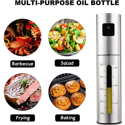 BBQ Baking Olive Oil Spray Bottle 304 Stainless Steel Oil Spray Bottle Vinegar Spray Bottles BQ Sprayer Seasoning Bottle Kitche