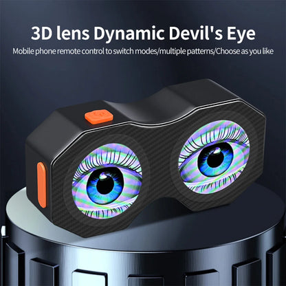 Motorcycle Devil's Eye Lamp Electric Bicycle Rear Light Rear Mirror Modification Eagle Eye LED Dynamic Atmosphere APP Control