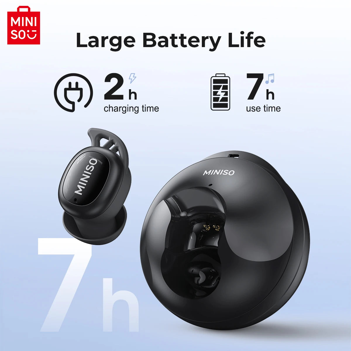 MINISO X16 Bluetooth Earphone 5.4 Wireless Headphones Long Battery Life Sports Waterproof Headsets Extra Bass With Microphones