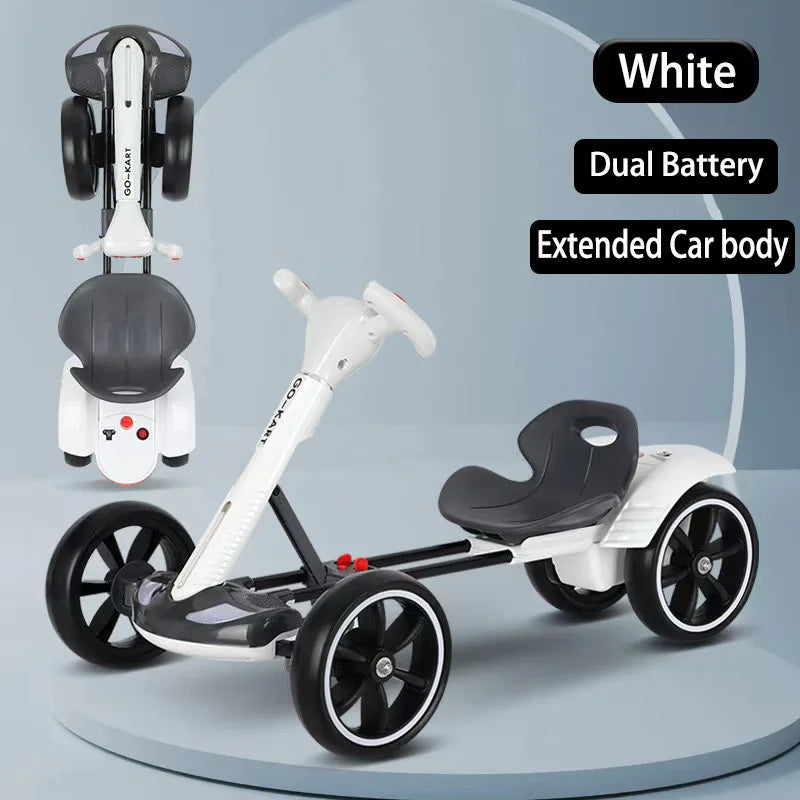 Electric go-kart is equipped with charging function, Remote control and folding system