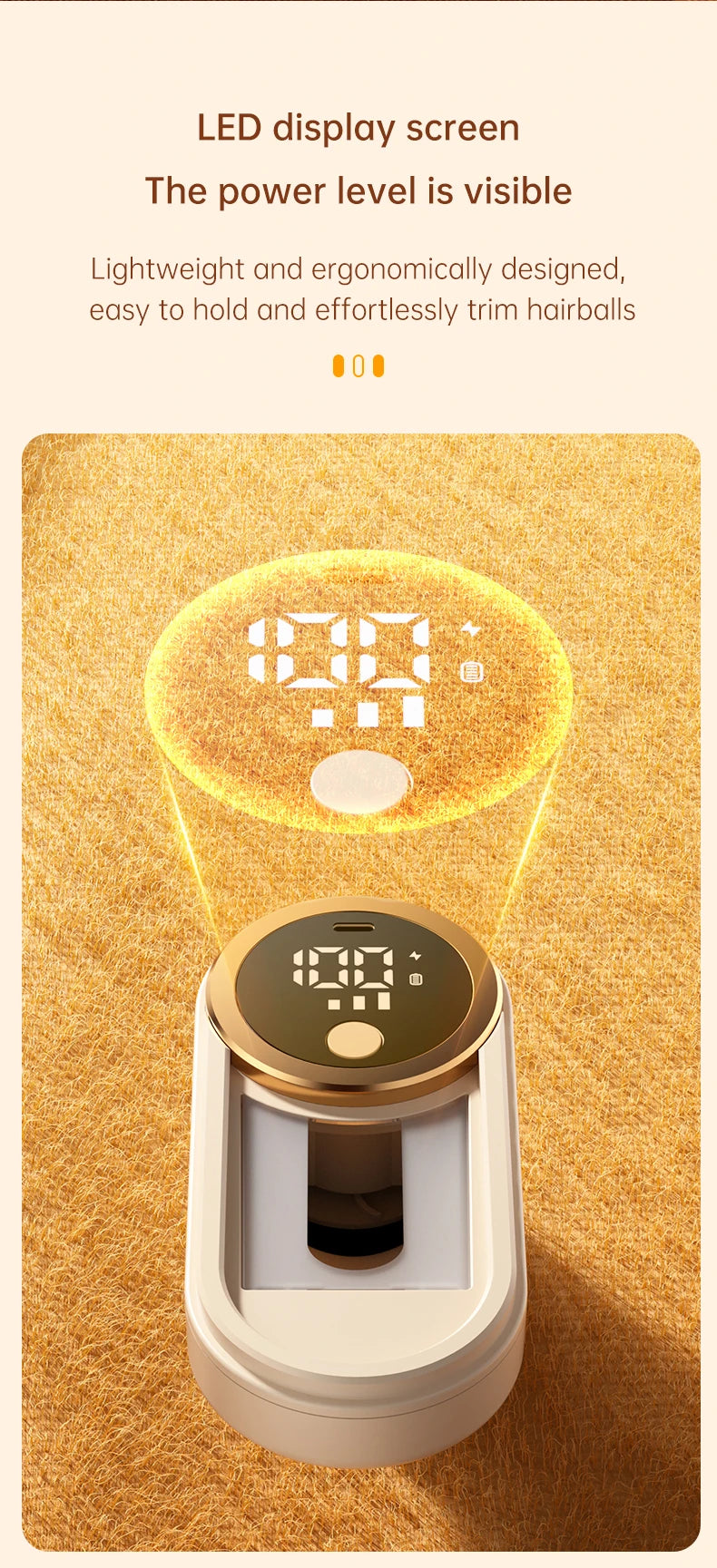 ONEKA Rechargeable Fabric Shaver Lint Remover Sweater Defuzzer Lints Fuzzs Pills Pilling Trimmer for Clothes  Furniture