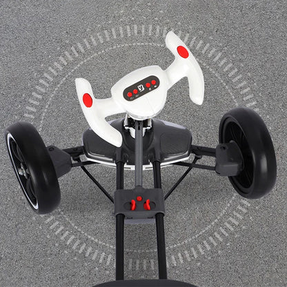 Electric go-kart is equipped with charging function, Remote control and folding system