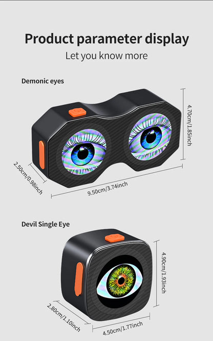 Motorcycle Devil's Eye Lamp Electric Bicycle Rear Light Rear Mirror Modification Eagle Eye LED Dynamic Atmosphere APP Control