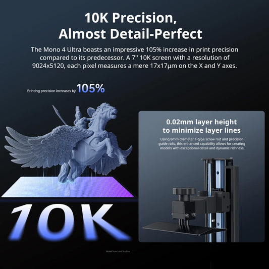 ANYCUBIC Photon Mono 4 Ultra AE Version LCD 3D Printer 7" 10K High Precision 3D Printing 2.2L Build Volume 236mm*231mm*430mm