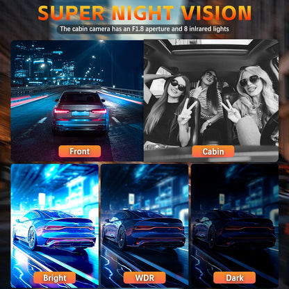 4Lens Car DVR 360 Degrees Video Recorder 1080P Dash Cam 3/4Channel Front Right left optional Rear View camera Car accessory