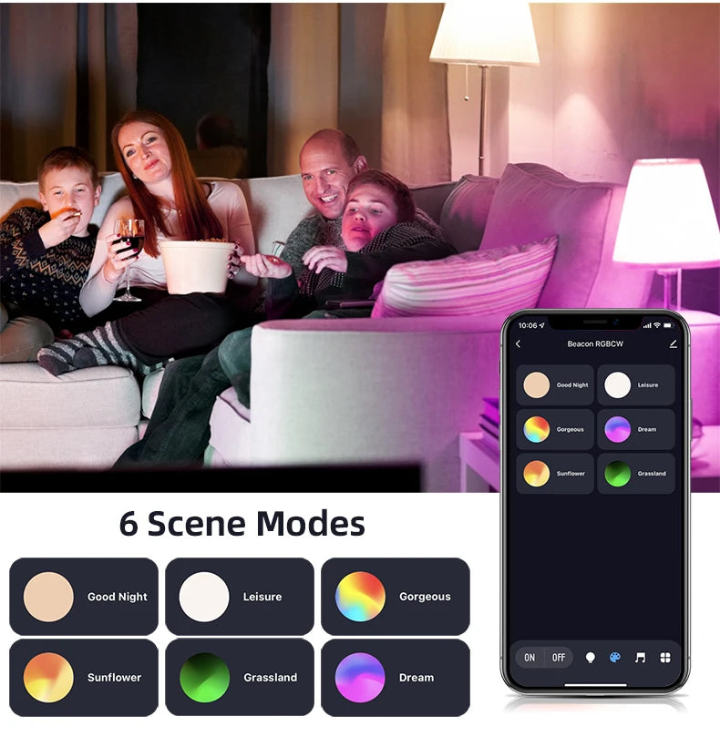 Bluetooth Smart Bulb Alexa Led Lamp E27 RGB Smart Light Bulbs 90V-265V Smart Lamps For Smart Life Home lighting decoration