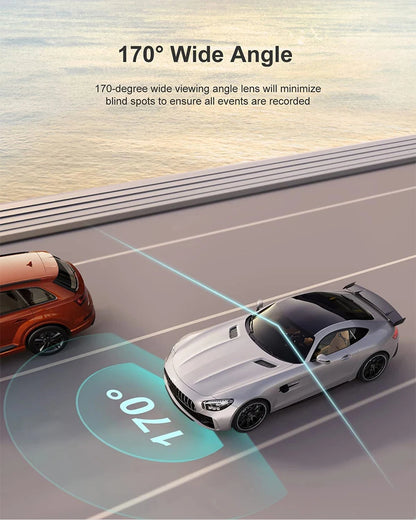 4Lens 360° Dash cam Voice 1080P Video Recorder Car DVR Recording camera Front left right Rear View Auto 4ch dashcam 24H Parking