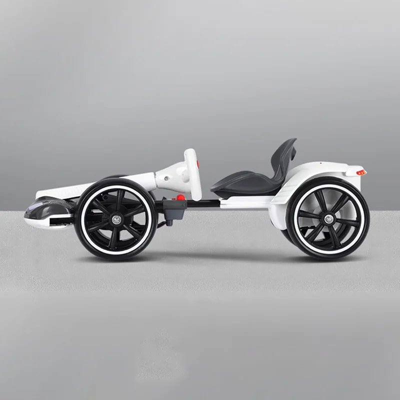 Electric go-kart is equipped with charging function, Remote control and folding system