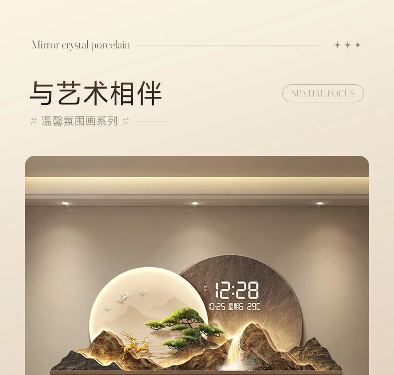 Modern Nordic Wall Watch Digital Luxury Big Size Creative Design Clock Wall Aesthetic Xenomorph Horloge Murale Room Decorations