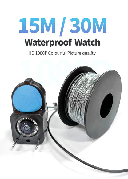 Fish Finder with Underwater 1080P HD Camera – 4.3" LCD Screen, Night Vision, 5000mAh Battery, Portable Fishing Tool for Ice, Lake & Boat Fishing