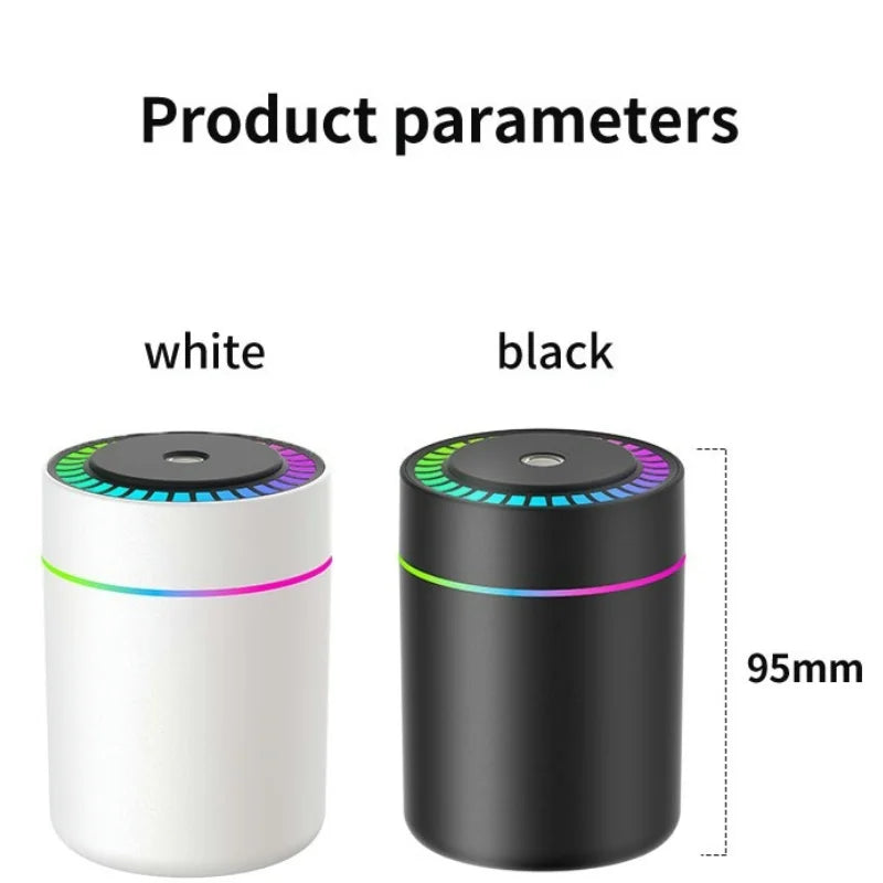 Powerful and Efficient Air Humidifier 180ML Aromatherapy Aroma Diffuser Essential Oil with Colorful Lights for Home Car Bedroom