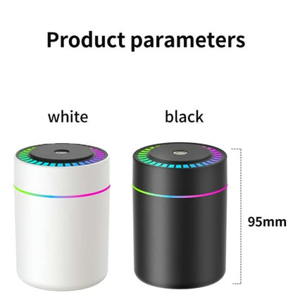 Powerful and Efficient Air Humidifier 180ML Aromatherapy Aroma Diffuser Essential Oil with Colorful Lights for Home Car Bedroom