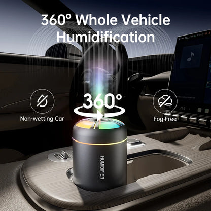 Powerful and Efficient Air Humidifier 180ML Aromatherapy Aroma Diffuser Essential Oil with Colorful Lights for Home Car Bedroom