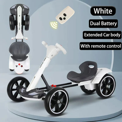 Electric go-kart is equipped with charging function, Remote control and folding system