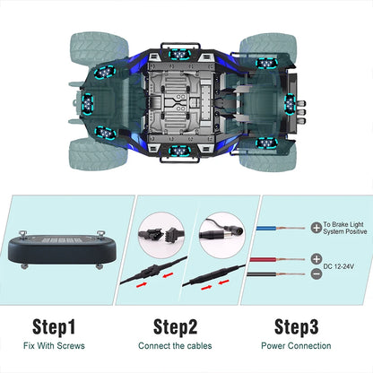 Underglow LED Car Lights Underbody Lamp Car RGB Ground Lighting App Control 12V Trail Rig Light Vehicle SUV Trucks Rock Lights