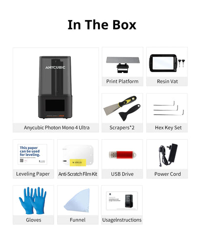 ANYCUBIC Photon Mono 4 Ultra AE Version LCD 3D Printer 7" 10K High Precision 3D Printing 2.2L Build Volume 236mm*231mm*430mm