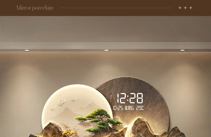 Modern Nordic Wall Watch Digital Luxury Big Size Creative Design Clock Wall Aesthetic Xenomorph Horloge Murale Room Decorations