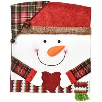 Christmas Decorative Chair Set, Festive Stool Set & Chair Covers, Holiday Home Furnishings, Perfect for Parties & Celebrations