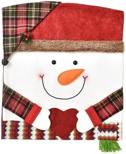 Christmas Decorative Chair Set, Festive Stool Set & Chair Covers, Holiday Home Furnishings, Perfect for Parties & Celebrations