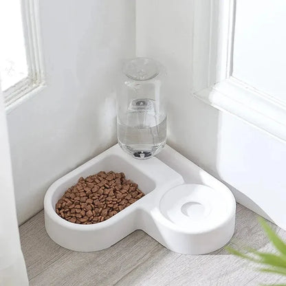Pets Automatic Drinking Love Pet Bowl Moisture-proof Cat Bowl Dog Basin Dual-use Multi-functional Drinking And Feeding