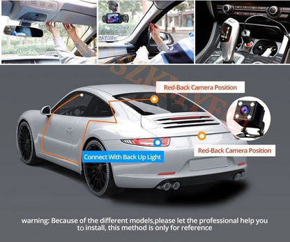 4Lens Car DVR 360 Degrees Video Recorder 1080P Dash Cam 3/4Channel Front Right left optional Rear View camera Car accessory