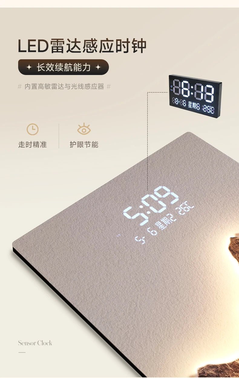 Modern Nordic Wall Watch Digital Luxury Big Size Creative Design Clock Wall Aesthetic Xenomorph Horloge Murale Room Decorations