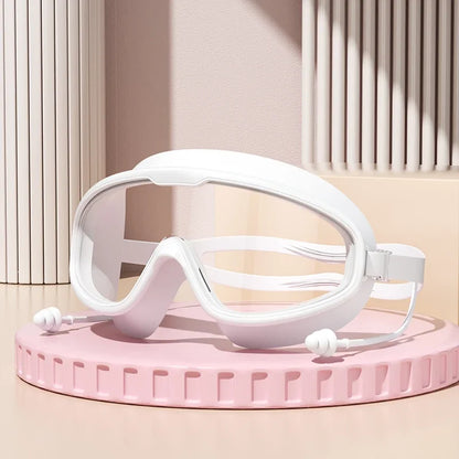 Outdoor Swimming Goggles Anti-Fog Wide View Scuba Diving Swimming Glasses with Earplugs for Adult Youth Water Diving Goggles