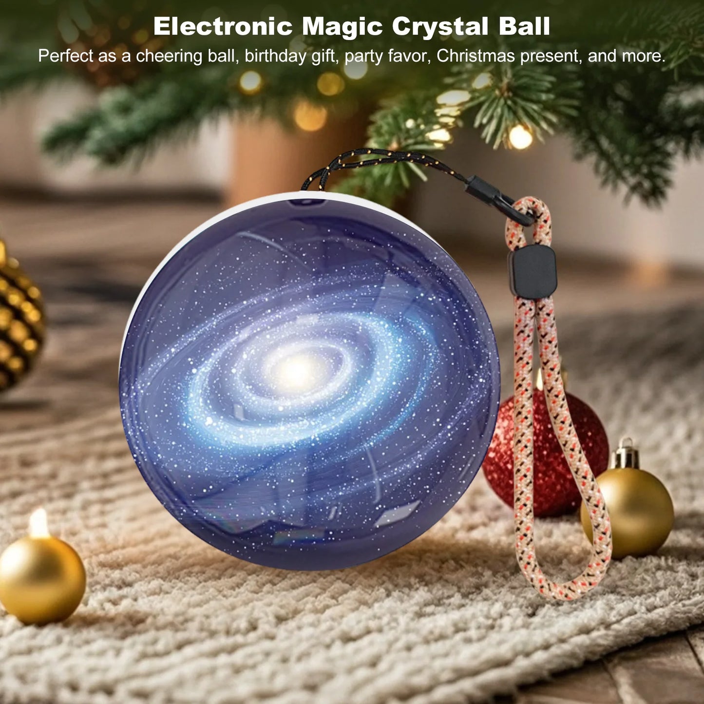 Video Christmas Decoration Digital Memory Sphere – Upload Videos & Photos | 3D Crystal Ball Video Display Gift for Birthday, Anniversary, Christmas