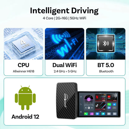 OTTOCAST Play2 Video Pro Carplay Ai Box Wireless Android Auto Adapter Built in Youtube Netflix TV BOX For VW Benz 99% of Cars