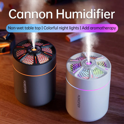 Powerful and Efficient Air Humidifier 180ML Aromatherapy Aroma Diffuser Essential Oil with Colorful Lights for Home Car Bedroom