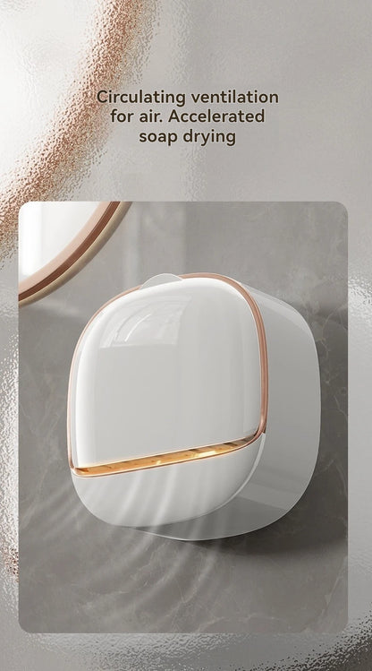 Waterproof Soap Box for Shower, Hanging Soap Holder with Drainage for Bathroom Storage