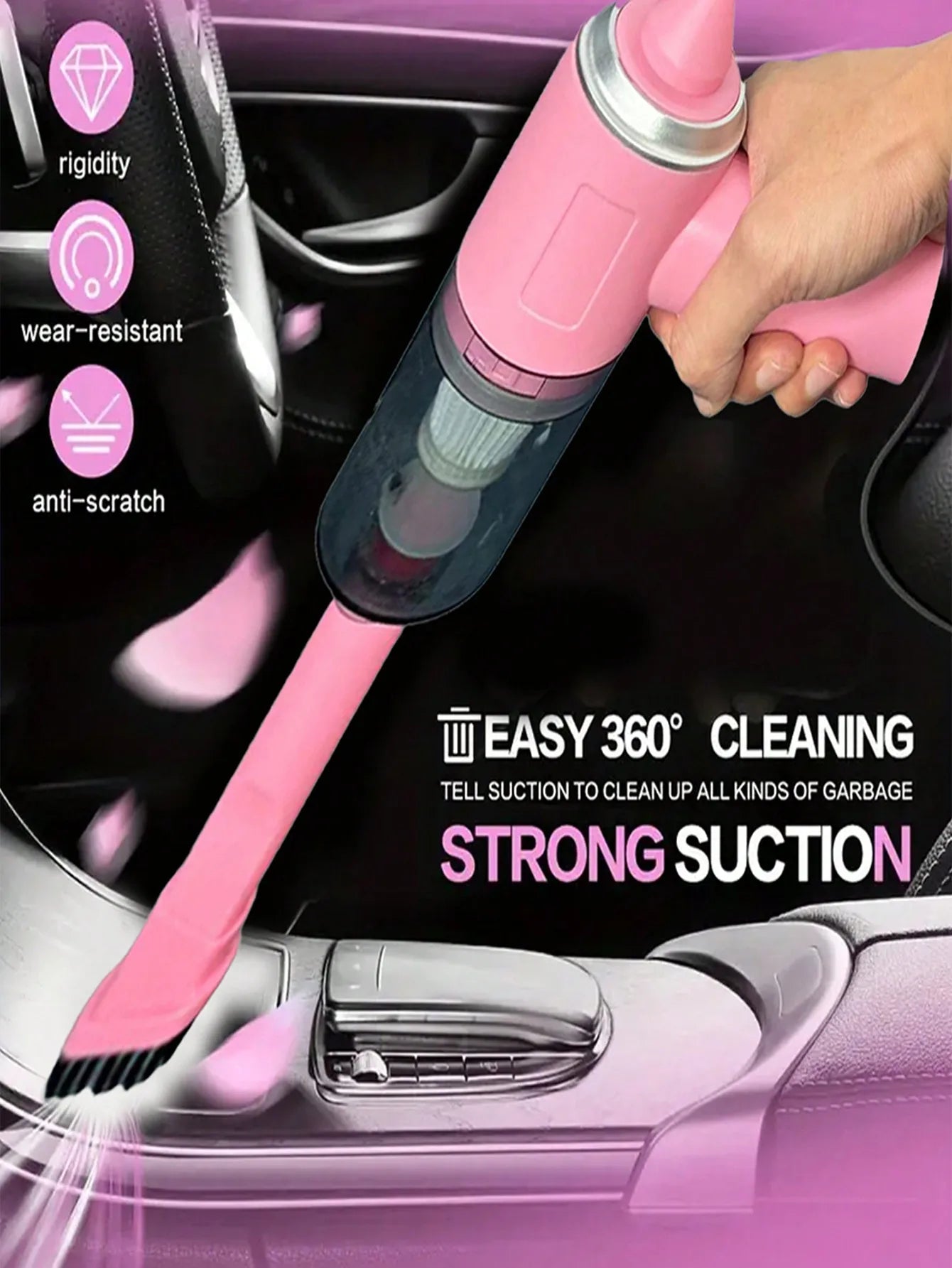 3 In 1 Integrated Multi-purpose Suction & Blowing Vacuum Combination Vacuum Cleaner USB Charging Small Car Household Vacuum Cleaner