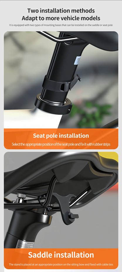 Motorcycle Devil's Eye Lamp Electric Bicycle Rear Light Rear Mirror Modification Eagle Eye LED Dynamic Atmosphere APP Control