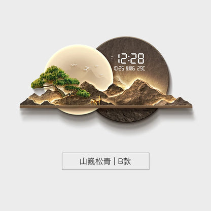 Modern Nordic Wall Watch Digital Luxury Big Size Creative Design Clock Wall Aesthetic Xenomorph Horloge Murale Room Decorations