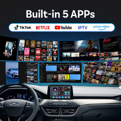 OTTOCAST Play2 Video Pro Carplay Ai Box Wireless Android Auto Adapter Built in Youtube Netflix TV BOX For VW Benz 99% of Cars