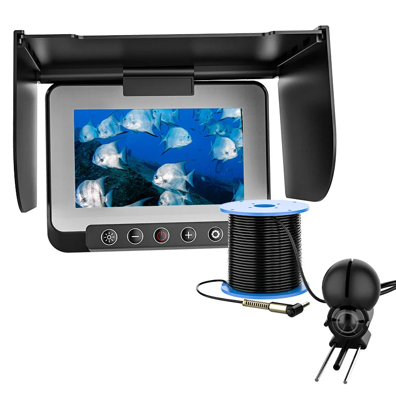 Underwater Fishing Camera 1080P HD 4.3 Inch Handheld LCD Ice Fishing Finder For Boat Kayak Sea Fishing With 5000amh Battery