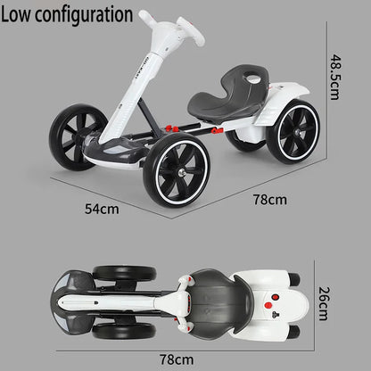 Electric go-kart is equipped with charging function, Remote control and folding system