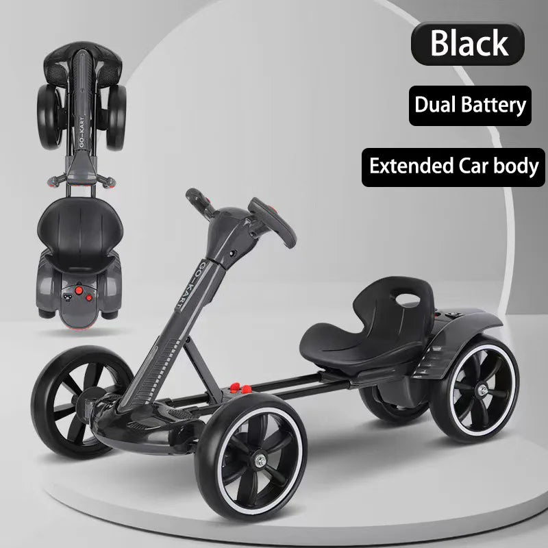 Electric go-kart is equipped with charging function, Remote control and folding system