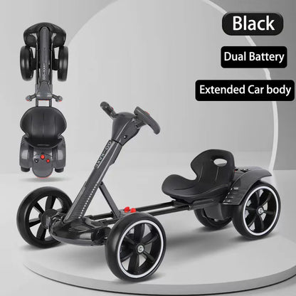 Electric go-kart is equipped with charging function, Remote control and folding system