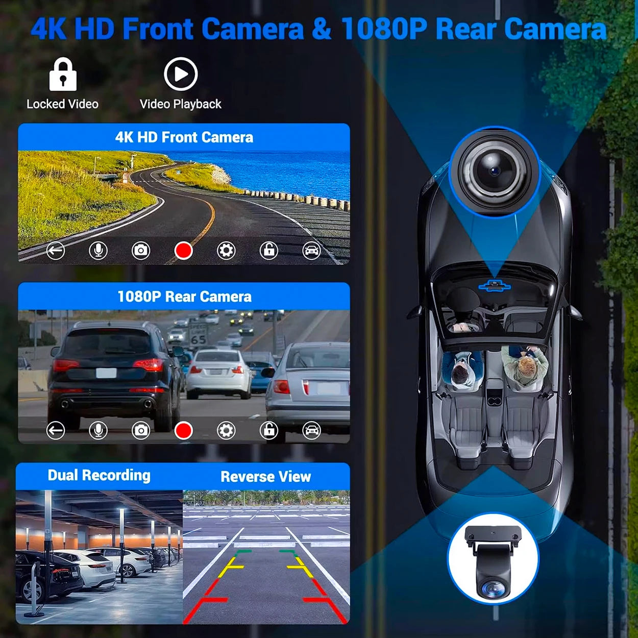 Pionray Universal 7"/10.26" Wireless CarPlay & Android Auto Portable Touchscreen Car Radio Multimedia Player