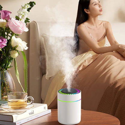 Powerful and Efficient Air Humidifier 180ML Aromatherapy Aroma Diffuser Essential Oil with Colorful Lights for Home Car Bedroom