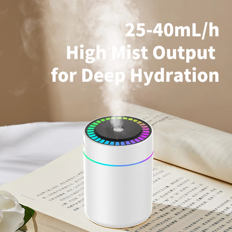 Powerful and Efficient Air Humidifier 180ML Aromatherapy Aroma Diffuser Essential Oil with Colorful Lights for Home Car Bedroom