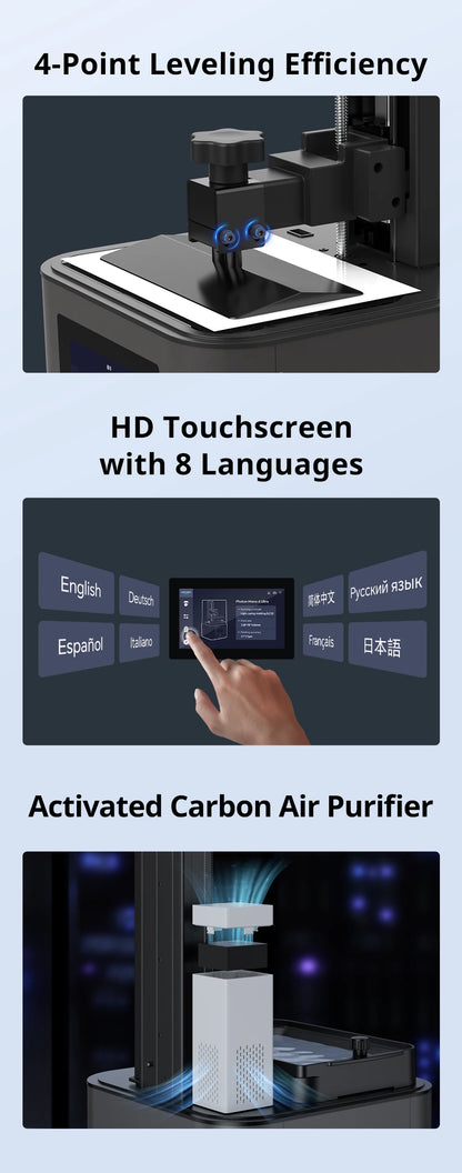 ANYCUBIC Photon Mono 4 Ultra AE Version LCD 3D Printer 7" 10K High Precision 3D Printing 2.2L Build Volume 236mm*231mm*430mm