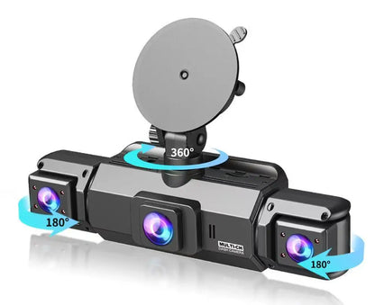 4Lens 360° Dash cam Voice 1080P Video Recorder Car DVR Recording camera Front left right Rear View Auto 4ch dashcam 24H Parking