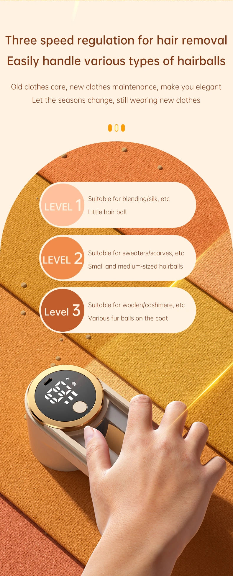 ONEKA Rechargeable Fabric Shaver Lint Remover Sweater Defuzzer Lints Fuzzs Pills Pilling Trimmer for Clothes  Furniture