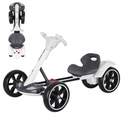 Electric go-kart is equipped with charging function, Remote control and folding system