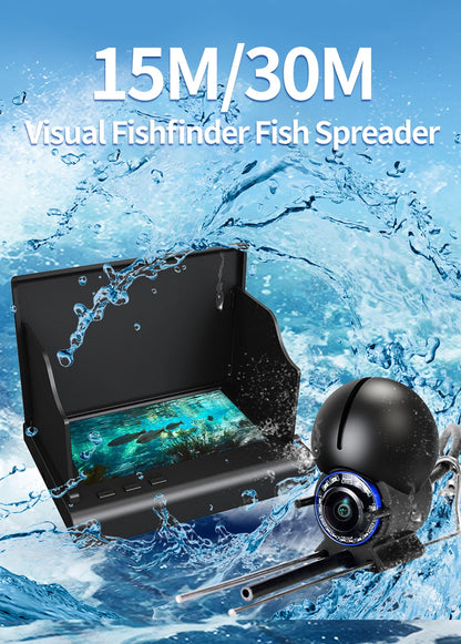 Underwater Fishing Camera 1080P HD 4.3 Inch Handheld LCD Ice Fishing Finder For Boat Kayak Sea Fishing With 5000amh Battery